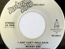 rare Modern Soul 45 MICKEY DEE can't hold back Listen