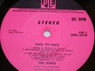 RARE UK The Kinks Face to Face LP 1966 NSPL STEREO EX++