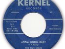 ATOM BOMB BABY - The Five Stars / 1957 indie dowop 45