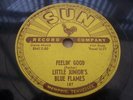 LITTLE JUNIORS BLUE FLAMES FEELIN GOOD 78 RPM RECORD
