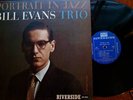 BILL EVANS TRIO, Portrait in Jazz, '59 Riverside VG+LP