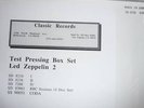 Led Zeppelin II 2 180g gram 200 Test Press Audiophile