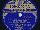 AL BOWLLY with ROY FOX & HIS BAND on DECCA F.2487