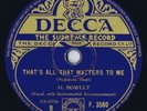 AL BOWLLY - MARIA MY OWN on DECCA F.3560/E COPY