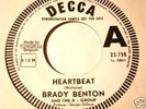 Brady BENTON & the B-GROUP : Heartbeat (Guy Wathelet)