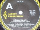 Australian Albert Label AC/DC Highway to Hell Single