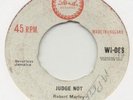 ROBERT BOB MARLEY JUDGE NOT DEBUT ISLAND SKA UK 45