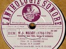 JAMET CRUNELLE MOZART CONC ANTHOLOGIE SONORE 4/78RPM EX