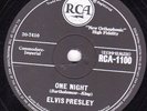 UK No.1 ELVIS PRESLEY 78 