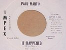 PAUL MARTIN it happened GARAGE fuzz 60s PUNK vg HEAR