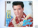 ELVIS EP. EL Blue Hawaii FRENCH BLUE SOLID CENTRE MINT-