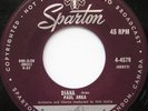 PAUL ANKA Diana ORIG SPARTON 1957 Canada 45 NM/NM-