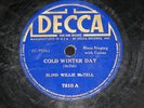 Blind Willie McTell Cold Winter Day RARE BLUES 78