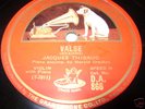 HMV 1940S/ DEBUSSY BRAHMS / JACQUES THIBAUD SOLO VIOLIN