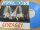 DESCENDENTS Liveage LP Signed Blue Vinyl Punk The Last
