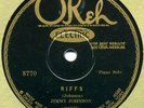 Okeh 8770 James P. Johnson RIFFS/FEELIN' BLUE stride E