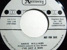 ANNIE WILLIAMS PLAYBOY/I'VE GOT A MAN UA 374 PROMO 45