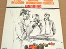 Genuine PAUL NEWMAN Autograph on WINNING soundtrack cvr