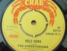 The Kingstonians - Hold down 1969 Crab rare Barry York