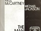 PAUL McCARTNEY + MICHAEL JACKSON-THE MAN SINGLE VINILO