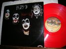 KISS color vinyl UK LP s/t CASABLANCA/PYE cal2006 red