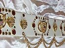 Elvis Style Aloha Eagle and Lion Head Belt - With Rubies