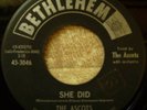 The Ascots, She Did, Bethlehem # 3046
