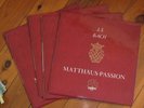 Bach ST Matthews Passion Fritz Werner ERATO STE 50006-9