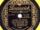 FRED ASTAIRE / LEO REISMAN ORCH ON BRUNSWICK 7486