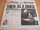 JETHRO TULL   THICK AS A BRICK  1972 Orig NEWSPAPER Slv