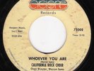 Northern Soul 45 CALIFORNIA ROCK CHOIR Whoever You Are