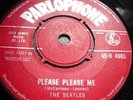 BEATLES PLEASE PLEASE ME. ORIGINAL 63' RED LABEL 45 EX
