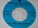 RARE THE WHO “THE KIDS ARE ALRIGHT” RADIO SPOTS VINYL