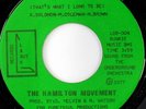 rare Modern Soul 45 HAMILTON MOVEMENT on LOOK OUT