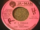 REGGAE 45 JAH CHILDREN If I Could JA-MAN Records