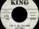 BILLY WARD - Lay It On The Line - 1961 KING WL 45