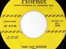 rare Rockabilly 45 LYNN PRATT tom cat boogie HORNET