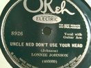 51) 78 RPM   LONNIE JOHNSON   OKEH 8926