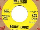 BOBBY LOUIS 45 ADULT WESTERN Capitol promo Label 4224