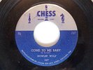RARE BLUES 45 1607 SILVER TOP EARLY CHESS HOWLIN' WOLF