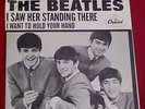Beatles 45 record and sleeve I want to hold your hand