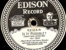78 RPM RARE ELECTRIC EDISON DIAMOND DISC 52123 / EE-