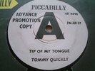TOMMY QUICKLY tip of my tongue UK PICCADILLY DEMO 45 M