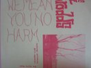 TRODDS WE MEAN YOU NO HARM STANTON PARK NEW WAVE RARE 7