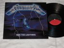 METALLICA ride the lightning LP mega ‘84 lyrics KEEPER