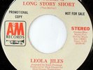 rare Crossover Soul 45 LEOLA JILES on A&M Listen