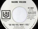 rare Northern Soul 45 NAOMI WILSON do you feel