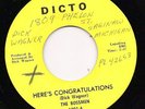 Bossmen 45 DICTO Dick Wagner Personal Copy Bad Girl