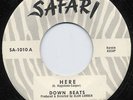 Rare Doo Wop 45 - Down Beats - Here - Safari 1010 - M-