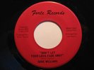 Crossover Soul/Funk 45 GENE WILLIAMS on FORTE HEAR